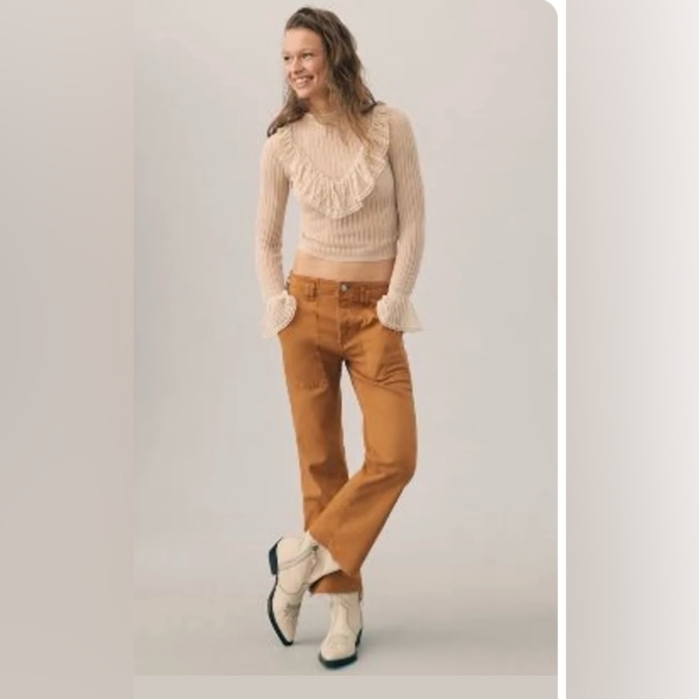 Pilcro Anthro Crop Flare